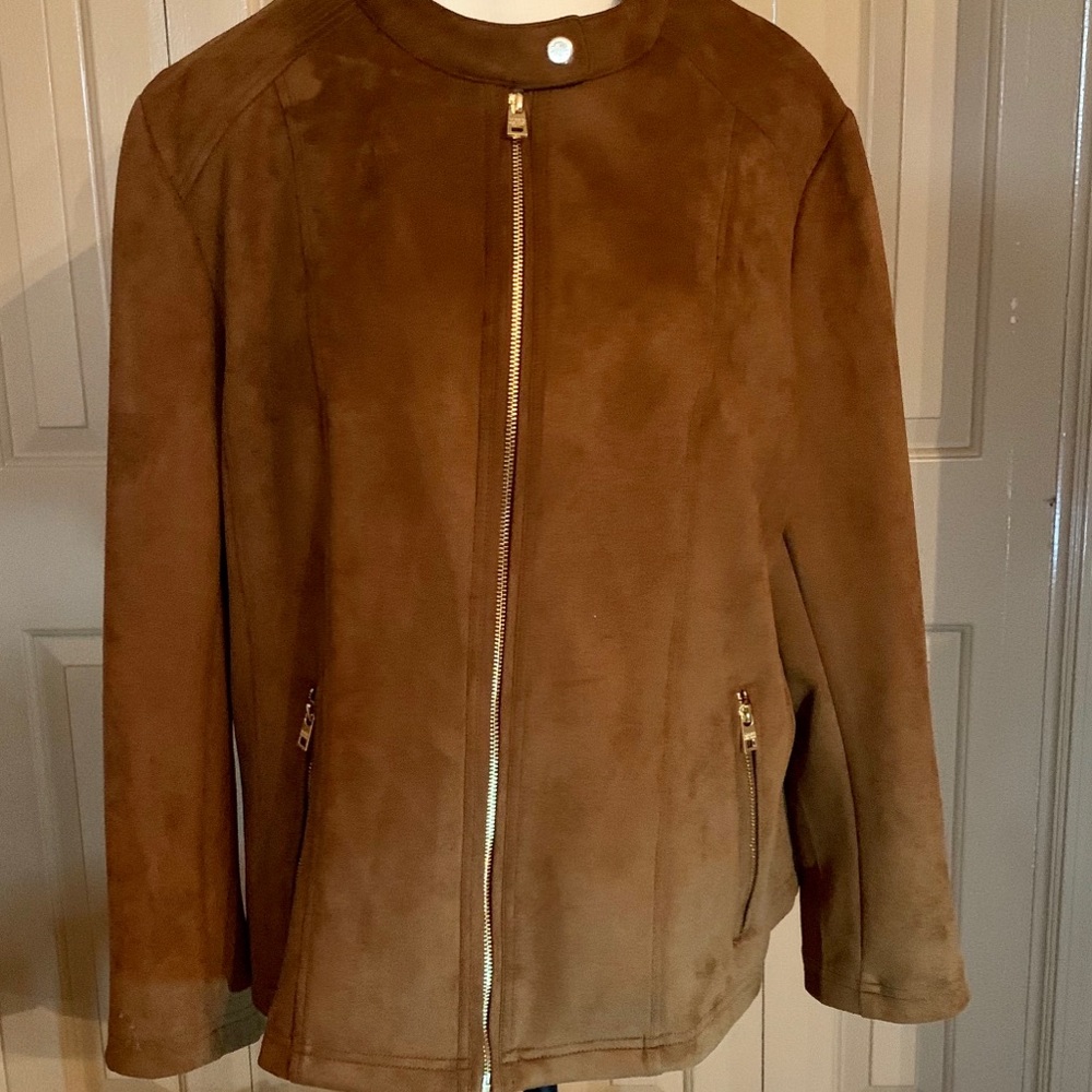 Marc Fisher Suede Jacket 2X
